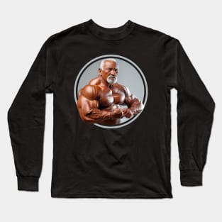 Training hard at the gym Long Sleeve T-Shirt